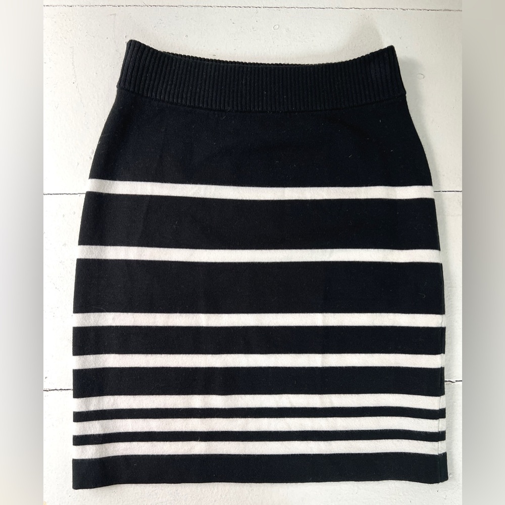 Rag and Bone Black and White Pencil Mini Skirt